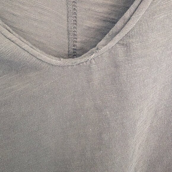 Free People WE THE FREE Hailey Long Sleeve Top Olive Green Small Cotton Casual - Picture 9 of 9